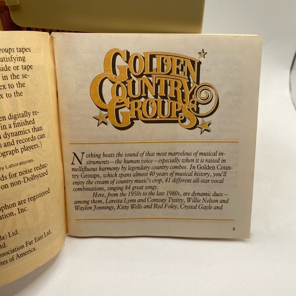 Vintage 1988 Reader's Digest Golden Country Groups Cassette Tapes Bundle - Picture 2 of 5